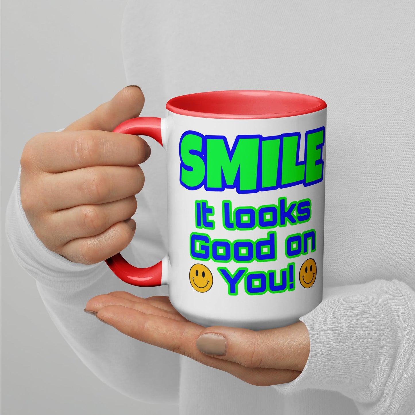 SMILE Mug with Color Inside
