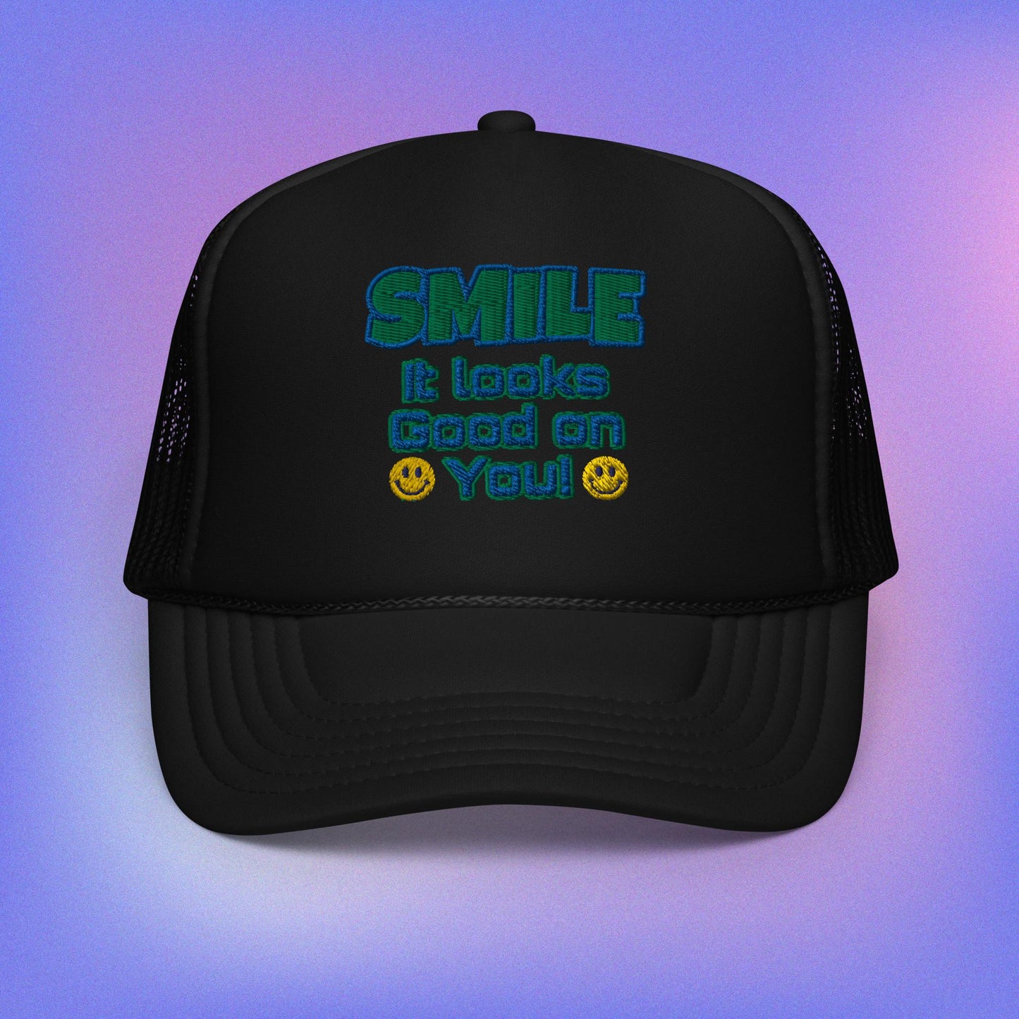 Smile Foam trucker hat