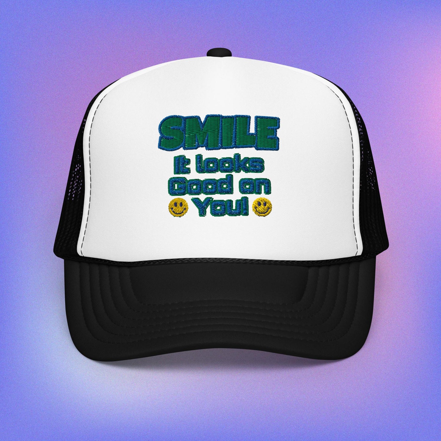 Smile Foam trucker hat