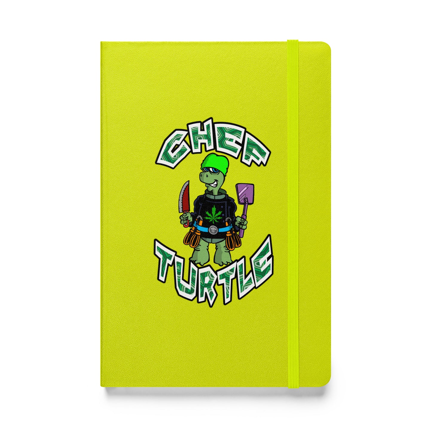 Chef Turtle Logo Hardcover bound notebook