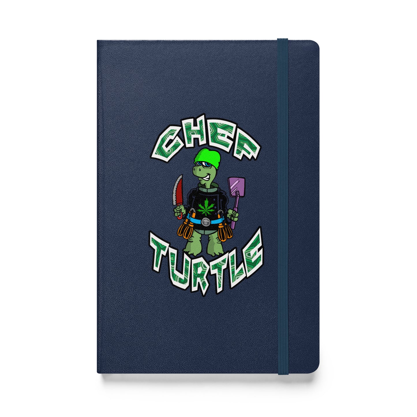 Chef Turtle Logo Hardcover bound notebook