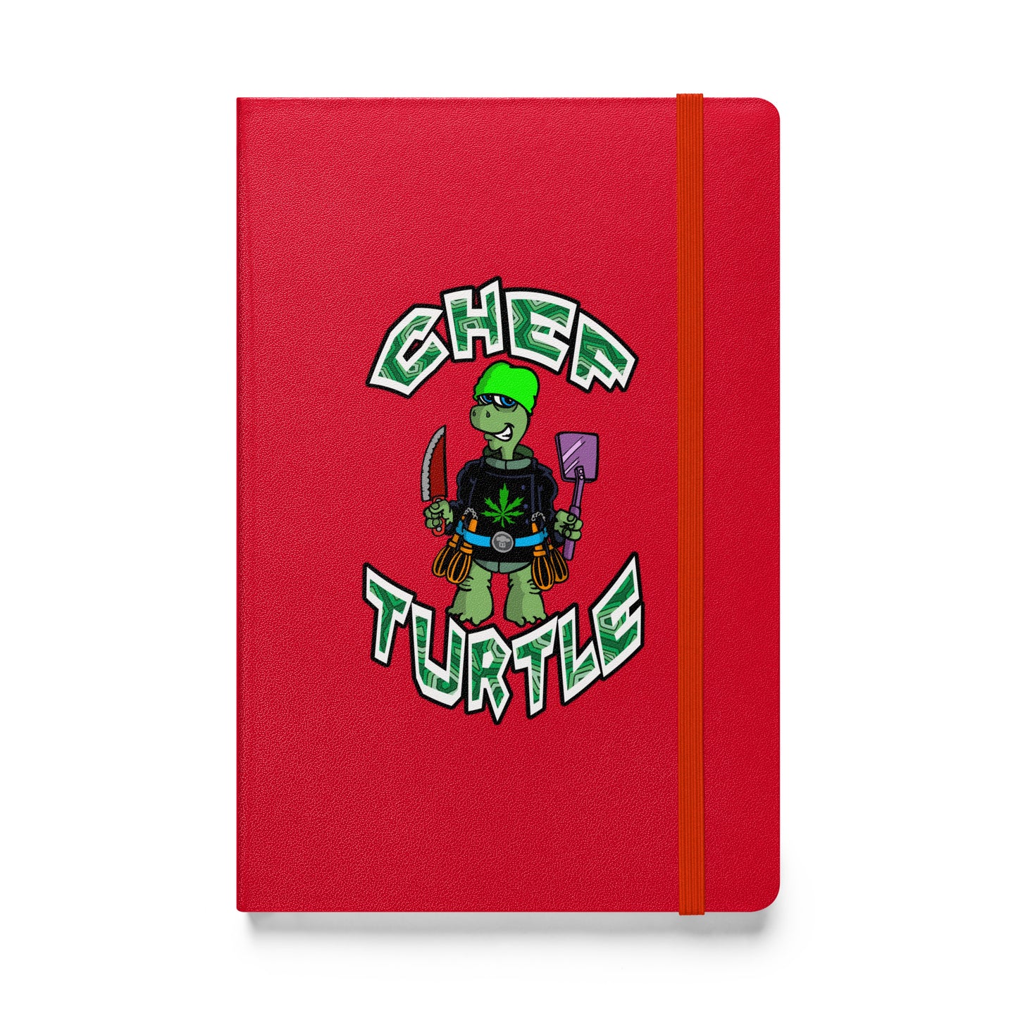 Chef Turtle Logo Hardcover bound notebook