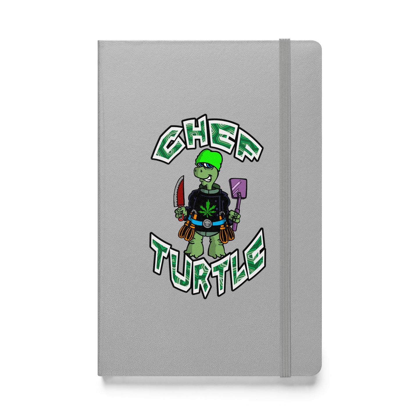 Chef Turtle Logo Hardcover bound notebook