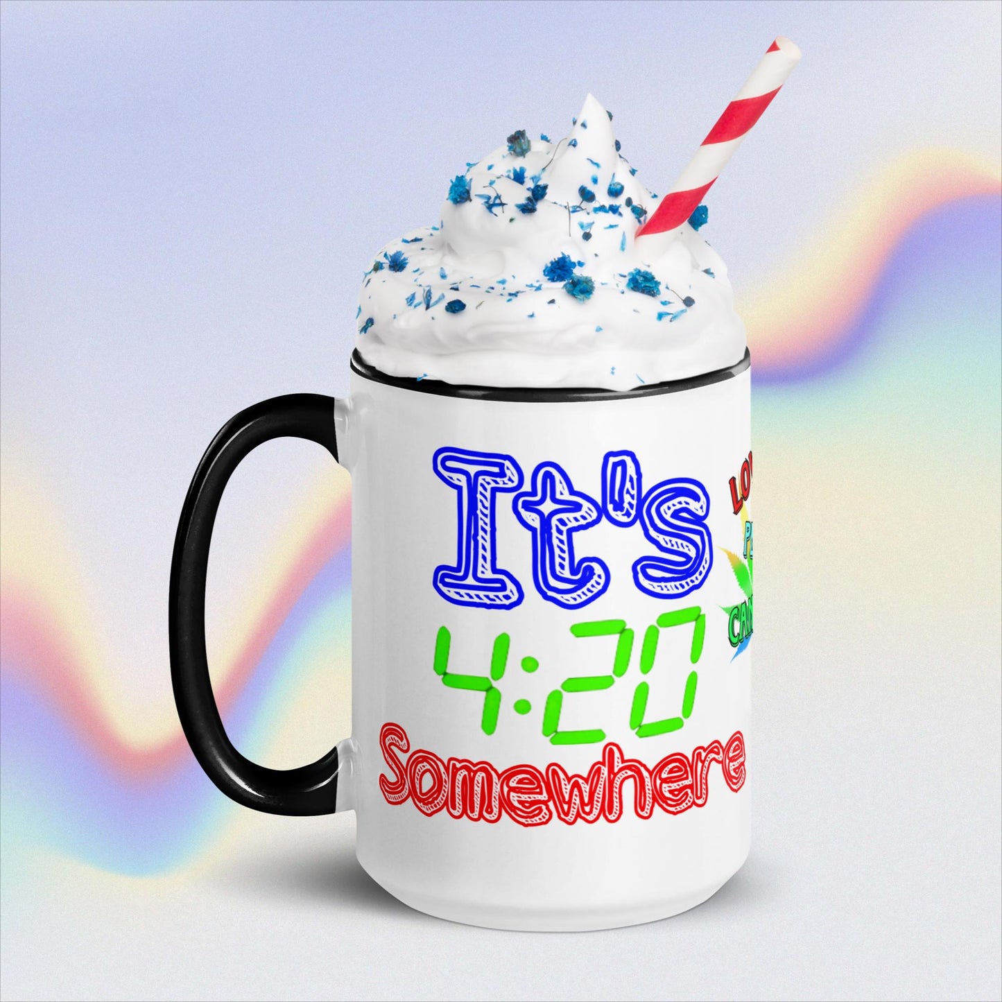 It's 420 Somewhere Mug with Color Inside