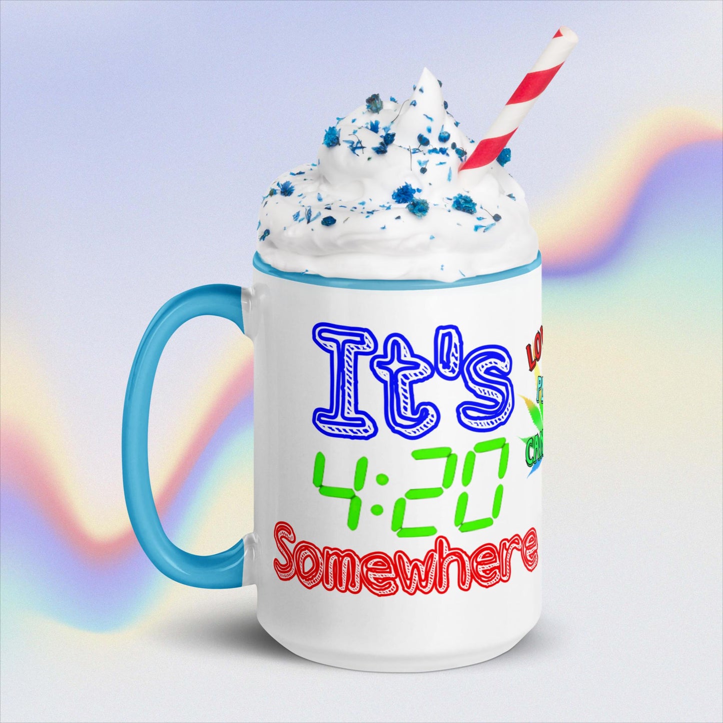 It's 420 Somewhere Mug with Color Inside